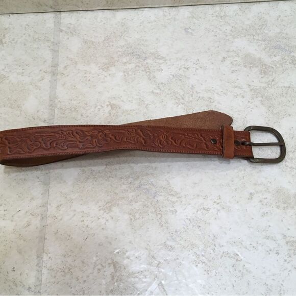 STEERHIDE TOOLED LEATHER BELT‎ - Picture 6 of 7